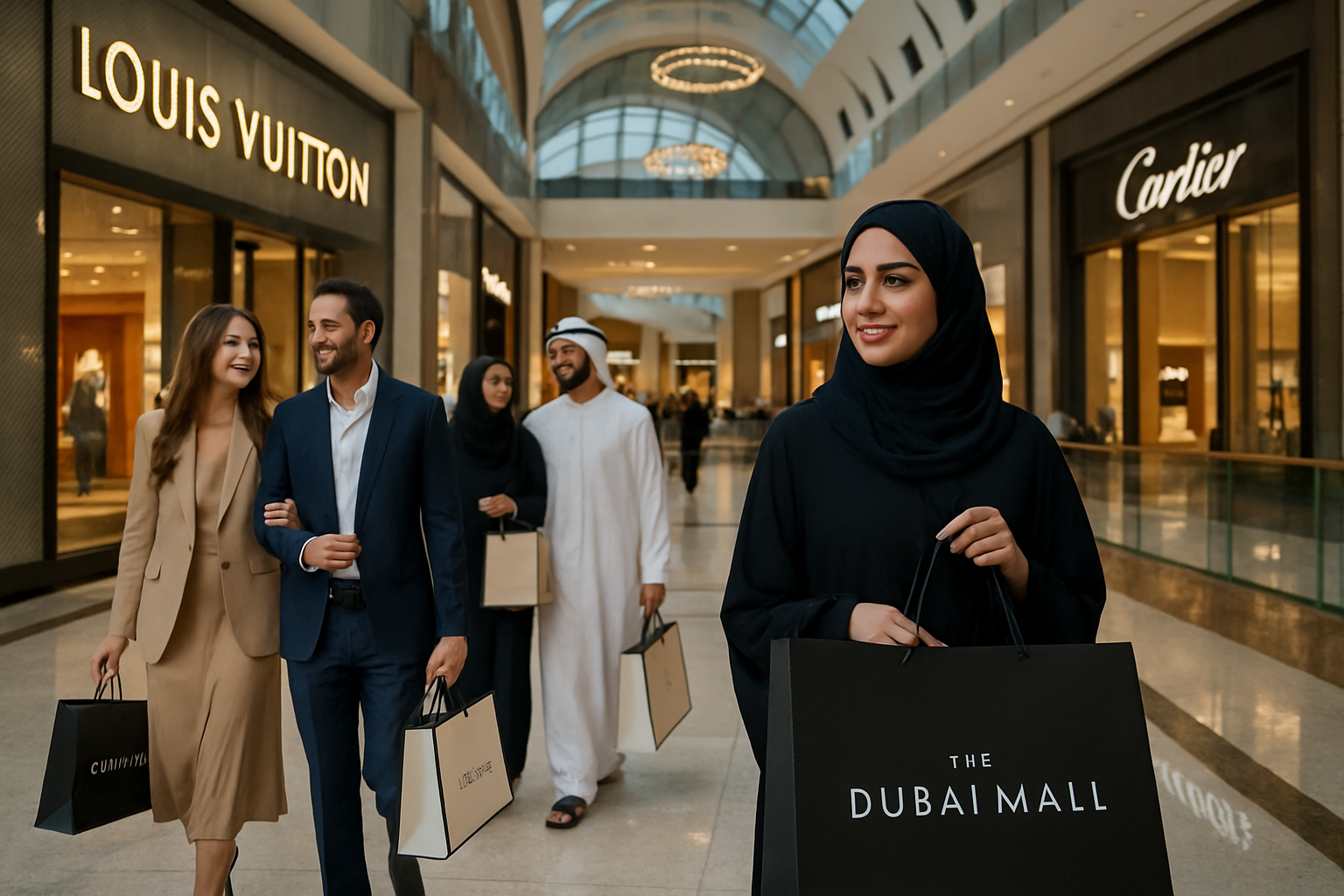 Luxury shopping experience at Dubai Mall